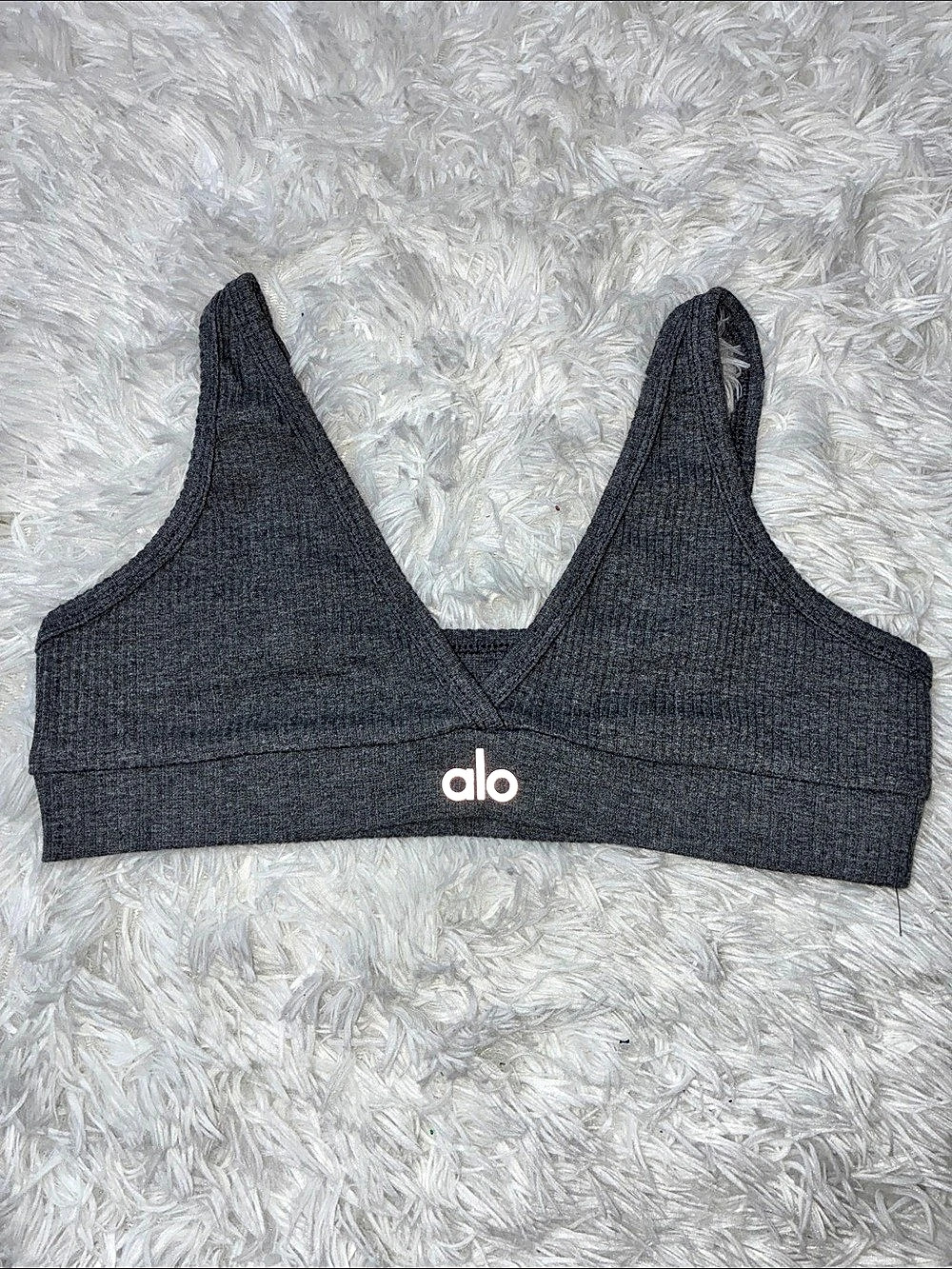 alo Sports Bra in Gray Like New